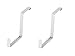 NewAge Products Accessories White 4 ft. x 8 ft. Overhead Hooks, Garage Overheads, 40305