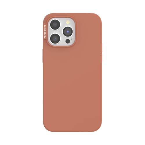 PopSockets iPhone 15 Pro Max Case Compatible with MagSafe, Phone Case for iPhone 15 Pro Max, Wireless Charging Compatible, Case Only - Terra-Cotta