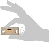 Carlisle Brass TL2/BP Tubular Mortice Latch NP Polished Nickel 2.5 Inch view 6