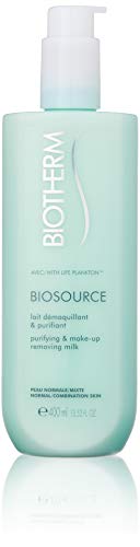 BiothermBiosource Purifying And Make-Up Removing Milk, For Normal/Combination Skin, 13.52 Ounce