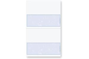 EGPCHECKS EGP Blank Check Stock, 2-to-a-Page, 1000 Checks / 500 Sheets, Size 8 1/2 x 14, Blue