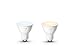Philips Lighting Company (PHDM9) 464677 Hue White Ambiance GU10 Dimmable LED Smart Spot Light (Compatible with Amazon Alexa, Apple HomeKit, and Google Assistant)