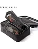 Makeup Organizer-CERROQREEN Mesh Makeup Bag travel cases Organizer (black organizer (2small 1big ))