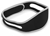 SnoreTecPro-Personal Adjustable Stop Snoring Chin Strap (White/Black)