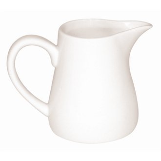 Olympia U819 Cream Or Milk Jug With Handle, 6 oz. (Pack of 6),White