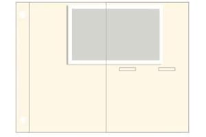 Kolo Refill Pages for Newport 8.5x11, White, 2up Photo Pockets