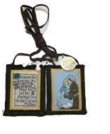 Our Lady of Lourdes brown Mt.carmel scapular by Rose Scapular by Rose Scapular