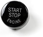 Ignition Starter Engine Start Stop Button Pushbutton ABS Cap Cover for BMW 1 2 3 4 5 7 Series X1 X3 X4 X5 X6 E,F,G Chassis (F/G Chassis Autos with Off Button, Black)