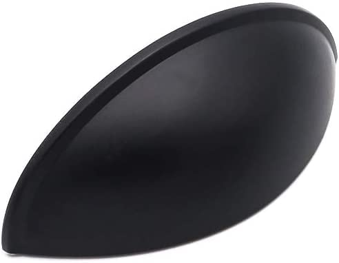LONTAN 20 Pack Black Cup Handles 76mm Hole Centers 3 Inch Cup Cupboard Handles Suitable for Cabinets and Drawers in Bedrooms, Kitchens, Study Rooms, and Living Rooms, Zinc Alloy — image 1