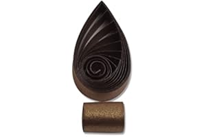 BESTOALL 3mm Metallic Shimmer Pearlescent Paper Strips Quilling Paper Strips Handmade Color Paper 60pcs/Bag 54cm Long for Arts Crafts DIY (Bronze)