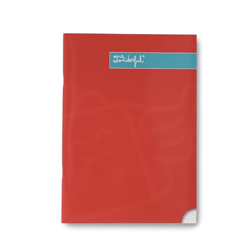 - Libreta A4 Roja - Hojas Rayas Pautada - 48 páginas - Encuadrenación grapada