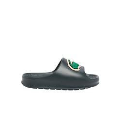 Lacoste Women's Serve Slide, Green Croc with