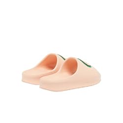 Lacoste Women's Serve Slide, Peach Croc with