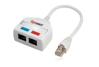 Gigaware® Cat5 Splitter/Combiner (Package of 2)