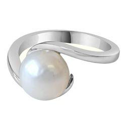 silver moti ring design