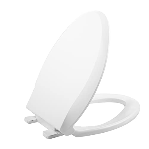 Elongated Toilet Seat Slow Close, UERRIC Soft Close Toilet Seats for