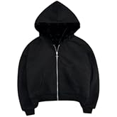 CUTEGAL Zip Up Hoodie Oversized Leopard Print Jacket Reversible Streetwear Fall Grunge Hoodies Streetwear