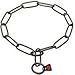 Herm Sprenger Black Stainless Steel Collar 51506 (57) - Long Link Fur Saver 1/9 Inch (3 mm) - Size 20 inch (50 cm) for Dogs with Neck Size of 17 inch (43 cm)