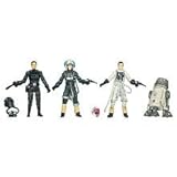 Star Wars 2011 Exclusive Action Figure 4Pack Battle Over Endor #1 Lt. Oxixo, Sila Kott, Lt. Ekelarc Yong R5P9