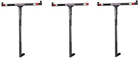 Tricam SLE-1 2 in 1 E-Z Hitch Mounted Load Extender, 350-Pound Capacity, Black Finish (3-Pack)