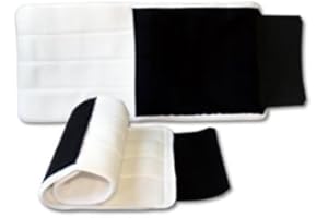 Tack Shack of Ocala No Bow Wraps, Pillow Wraps, Flannel Bandages - Wraps for Horses (14, Combo Quick Wrap)