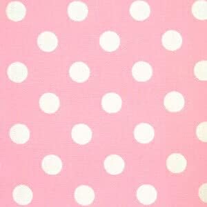 Amazon 水玉 生地 ドット 生地 ブロード 生地 色 ピンク 水玉の大きさ 小 直径約7mm 50cmから注文可 価格は50cmの価格 布 生地 通販