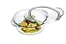 Glass Casserole Dish by Simax Clear Glass Round Casserole Dish with Lid and Handles Covered Bowl for Cooking Baking Serving etc. Microwave Dishwasher Oven and Stove Safe Cookware 1.75 Quart