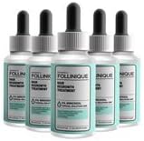 FOLLINIQUE - Hair Regrowth Treatment, FDA Approved, Fast Acting, Amazing Clinical Results In 2 Months, 2% Minoxidil (Buy 3 Get 2 Free)'