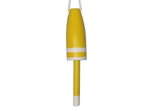 UPC 849029008686, Hampton Nautical  Wooden Yellow Southern Rock Lobster Trap Buoy, 15&quot;