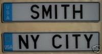 USA LICENSE PLATE Custom European Style US Tag