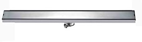 SPAQG Shower Floor Drain with Cover 12 Inch Long Square, Brushed Stainless Steel