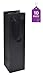 Black Wine Bag for Wine Bottle Whiskey/Spirits, Reusable Bag, Laminated for Extra Strength. (10 Pack)