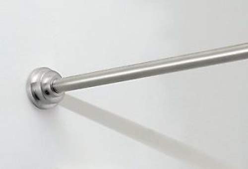 Mdesign Extendable Shower Rail Shower Curtain Rod No Drilling
