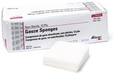 PRO ADVANTAGE® GAUZE SPONGES - NON-STERILE - Gauze Sponge, 3" x 3", 12-Ply, Non-Sterile, 200/sleeve