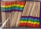 Box of 100 Rainbow Gay Toothpick Flags Dinner Flags Food Flags Flag Pick