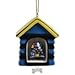 Romero Britto Dog House with Puppy and Bone Pendants Xmas Ornament