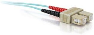 Quiktron 852-442-009 50/125 um 10G Laser-Optimized SC-SC Duplex MM Fiber Assembly, 3 Meter