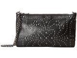 COACH Leather Mini Stud Kylie Crossbody Bag in Antique Nickel / Black 52708