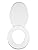 New White Finish Molded Wood Elongated Toilet Seat featuring your choice of MLS team logo!