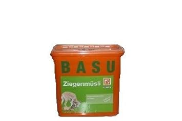 Basu Ziegenmüsli Zusatzfutter für Ziegen und Zwergziegen 5 kg Eimer