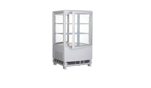 VITRINA NEVERA EXPOSITORA, 4 CARAS DE CRISTAL BLANCA, 2 ...