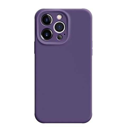 TOTU for iPhone 15 Pro Max Case Silicone Full Package Solid Deep Purple, [Shock…