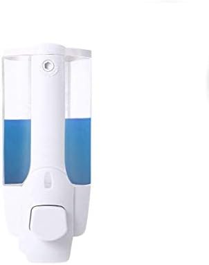 PARARMITA 350ml Wall-mounted Manual Shampoo Sanitizer Liquid Soap Dispenser (White)