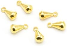 100pcs Mini Teardrops Charms in Gold, Chain Extender Ends, Droplets. Jewelry Findings Supplies #SD-S7542