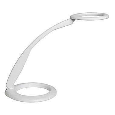 Luxo 360025658 360 LED Task Light, Fully-Adjustable, Dimmable, Auto Shut-Off, 5.9W, 18.5" Arm, 90 CRI, 3250 Degrees K CCT, Base Mount, White