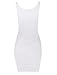 TAM WARE Women Classic Slim Fit Tank Bodycon Mini Tee Dress TWCWD068-WHITE-US S/M(Tag Size M)