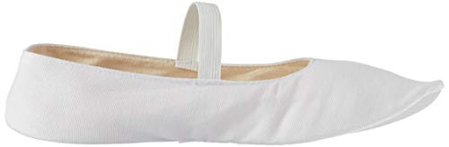 Leo Women's Imported Gym Pump Dance Shoe, White, 42 Medium EU (9 US)