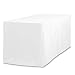 LinenTablecloth 8 ft. Fitted Polyester Tablecloth White primary