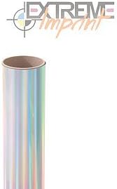 19" Foil Heat Transfer Vinyl - 1 Yard (3 Feet) (Foil Hologram Silver Chrome)