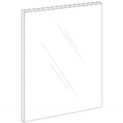 image for Clear-Ad - LHPN-1117 - Adhesive Acrylic Wall Mount Sign Holder - Plexi